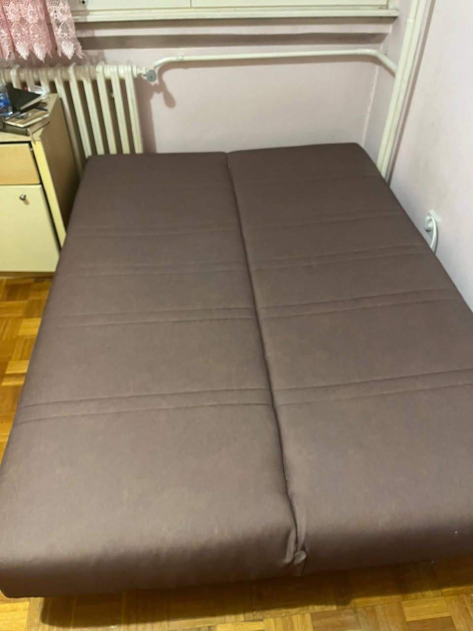 Simpo kauč, 200x135, boja vino, sa sandukom za posteljinu