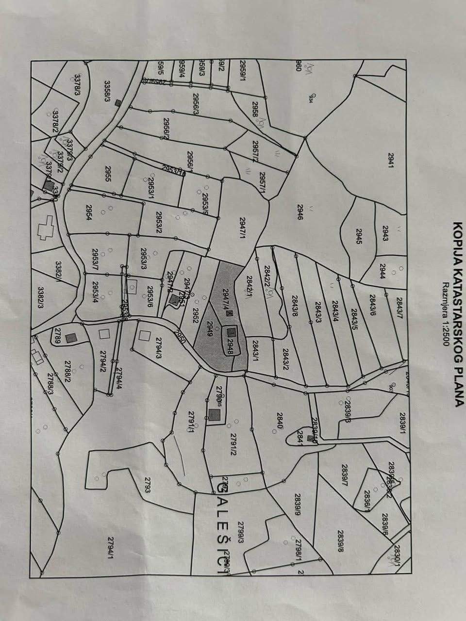 Plac 2099 m2, naselje Slavinovići - Hukići