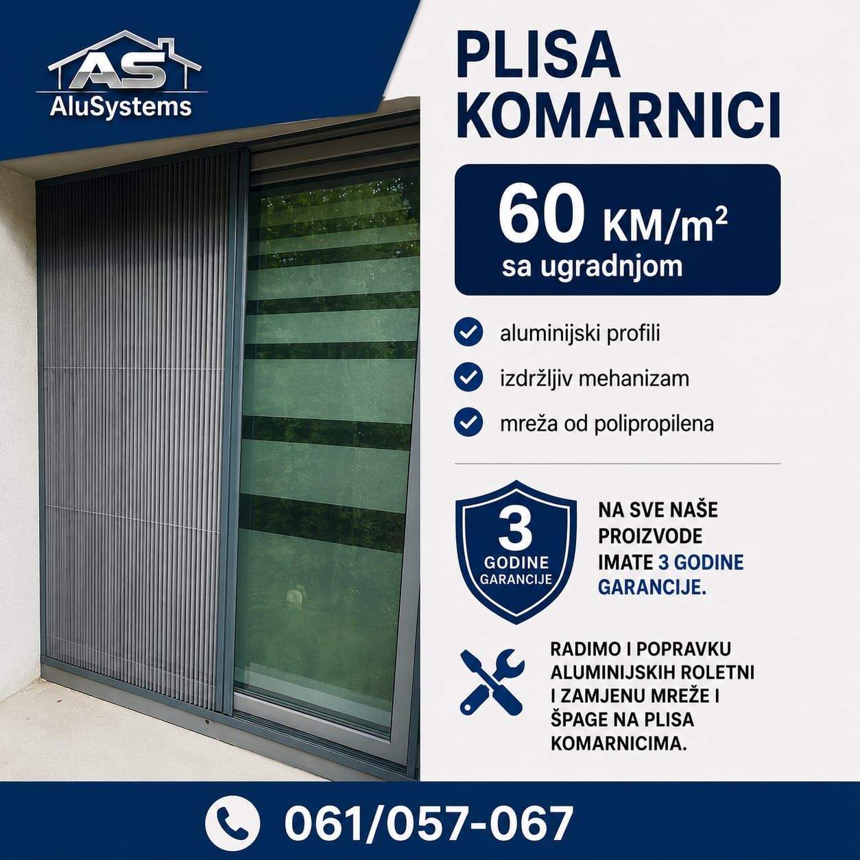 60 KM/m² PLISA KOMARNICI SA UGRADNJOM