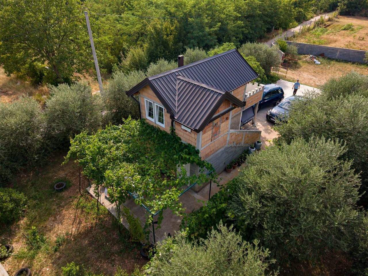 Imanje 5.400 m² sa 300 maslina i 150 voćki, vlastita bušotina