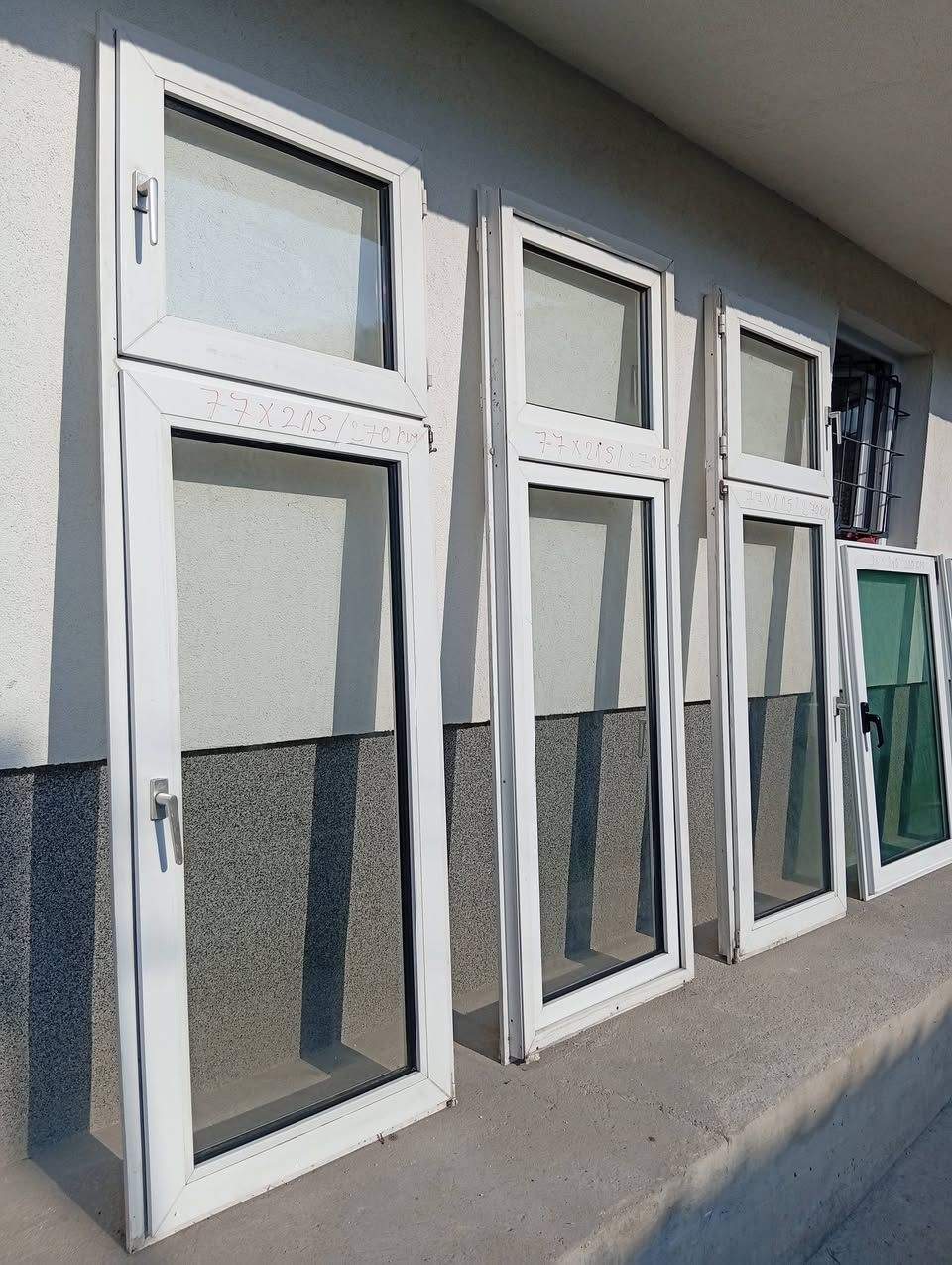 PVC prozori, njemački, 215x77 cm, komplet od 3 komada