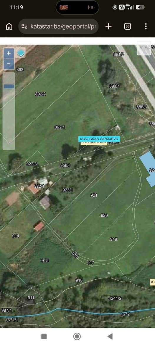 Građevinsko zemljište 4.275 m² Rajlovac, Telalovo polje