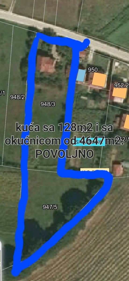 Kuća 128 m2 sa okućnicom od 4647 m2