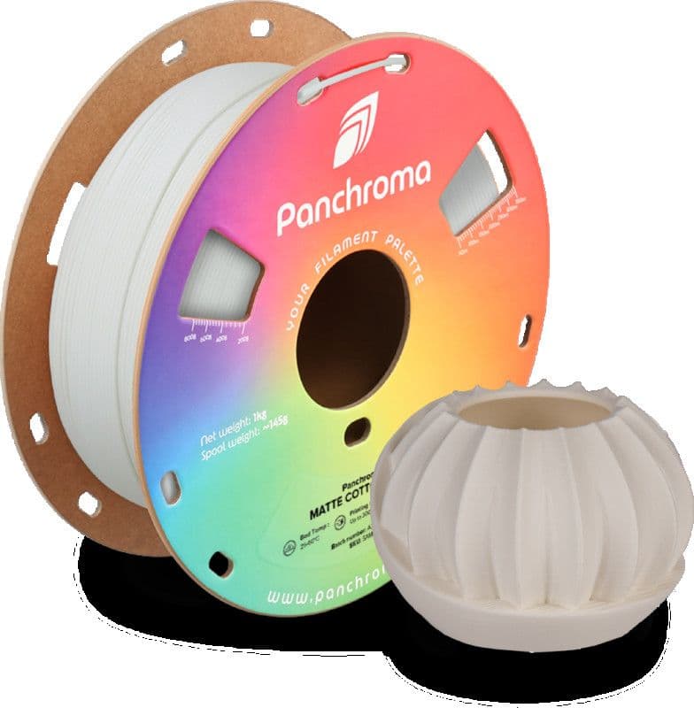 3D PLA Filament Polymaker Panchroma 1,75 mm 1kg Cotton White — slika 3 od 3
