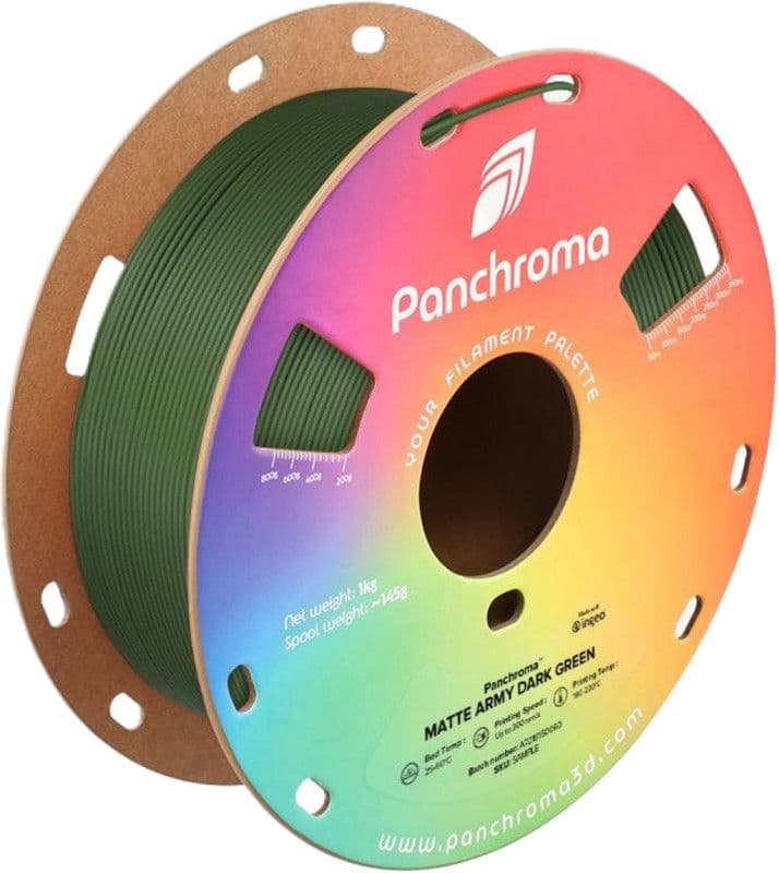 3D PLA Filament Polymaker Panchroma Matte 1,75mm 1kg Dark Green — slika 1 od 1