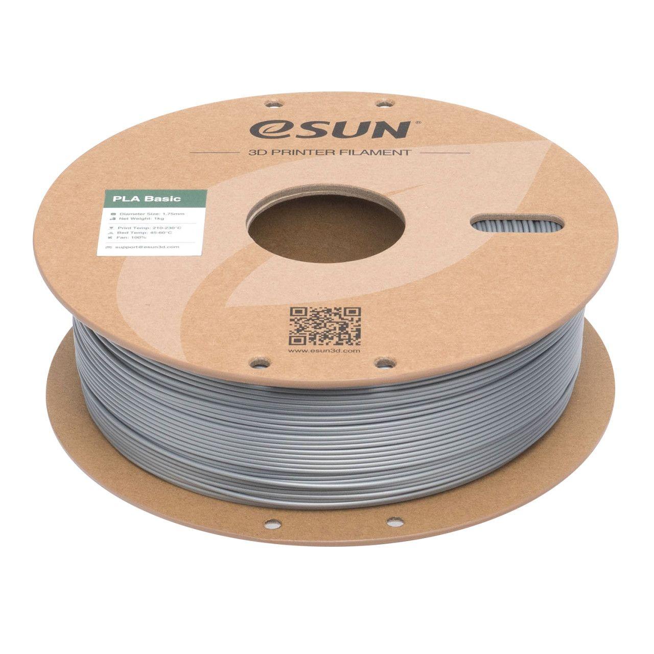 3D PLA Basic Filament eSUN 1,75mm 1kg Silver — slika 2 od 3