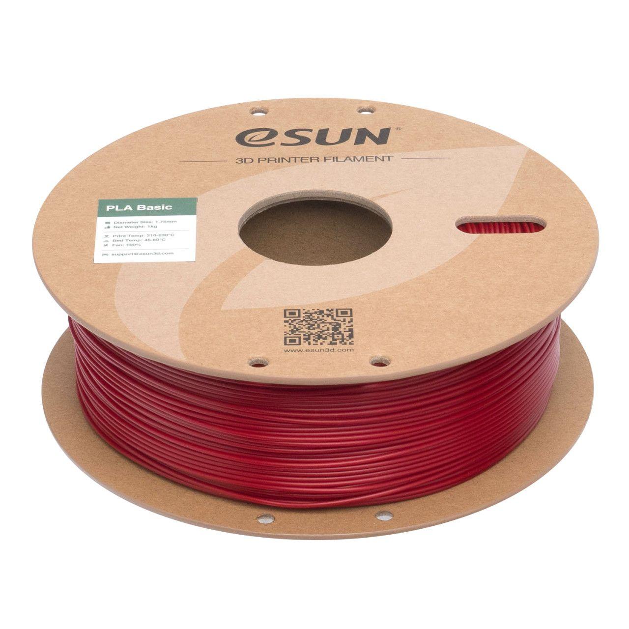 3D PLA Basic Filament eSUN 1,75 mm 1kg Fire Engine Red — slika 3 od 4