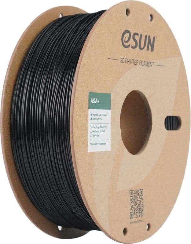 3D ASA+ Filament eSUN 1,75 mm 1 kg Black — slika 1 od 1