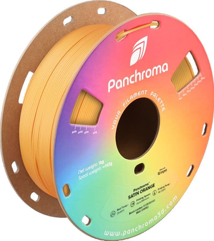 3D PLA Filament Polymaker Panchroma 1,75 mm 1kg Satin Orange — slika 1 od 3