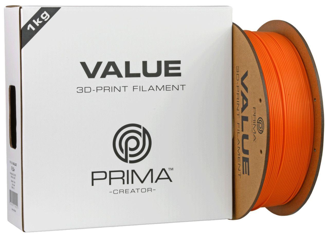 3D PLA+ Printer Filament PrimaValue 1,75mm 1kg Orange — slika 2 od 2