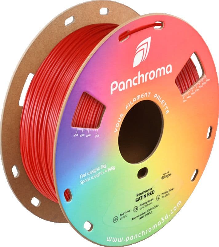 3D PLA Filament Polymaker Panchroma 1,75 mm 1kg Satin Red — slika 1 od 3