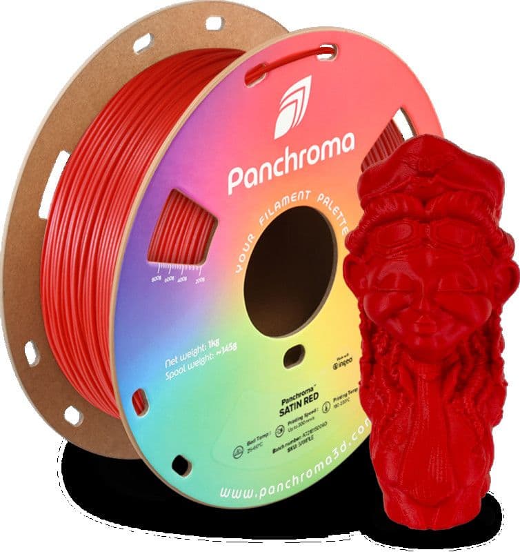 3D PLA Filament Polymaker Panchroma 1,75 mm 1kg Satin Red — slika 3 od 3