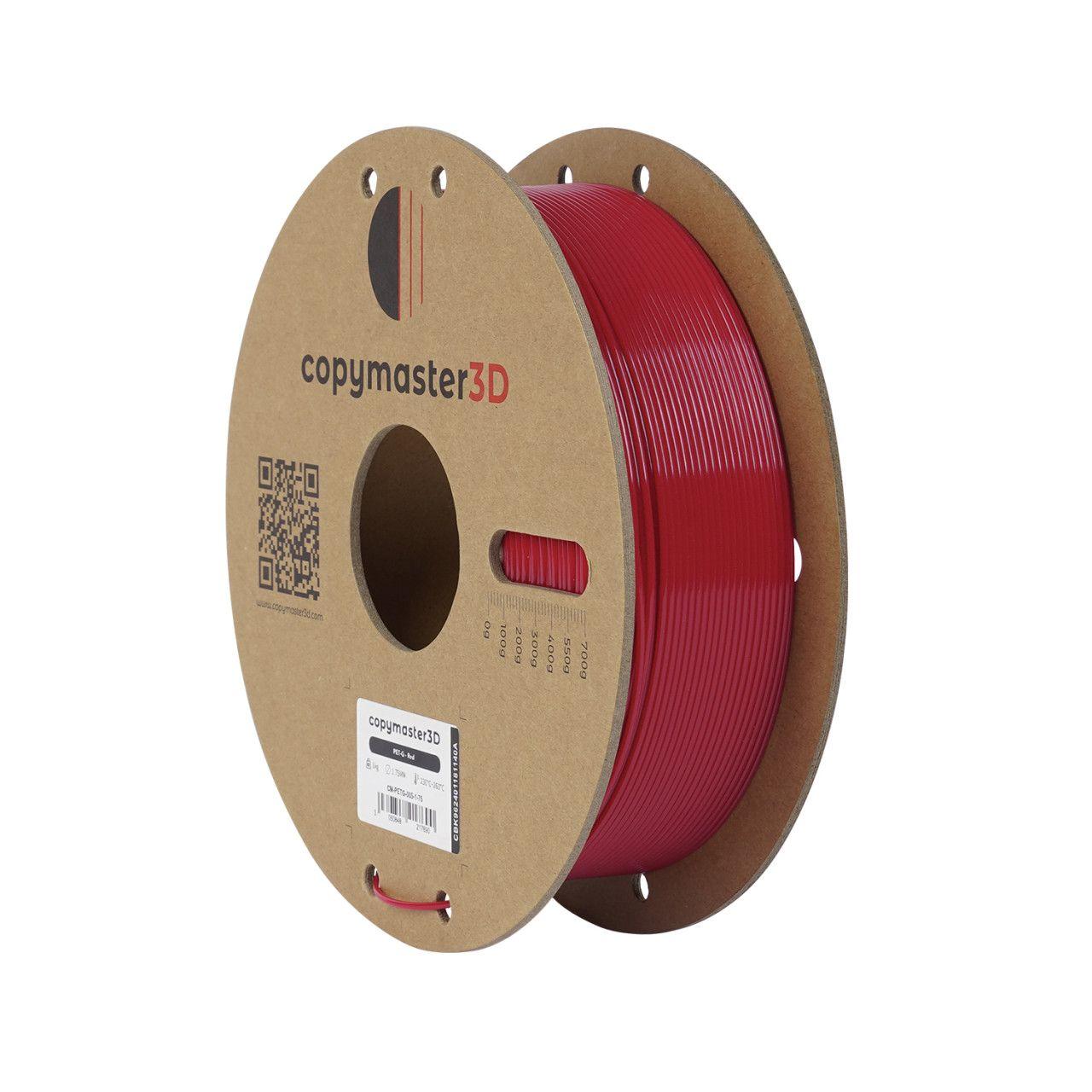 3D PETG Printer Filament Copymaster3D 1,75mm 1kg Red — slika 2 od 3