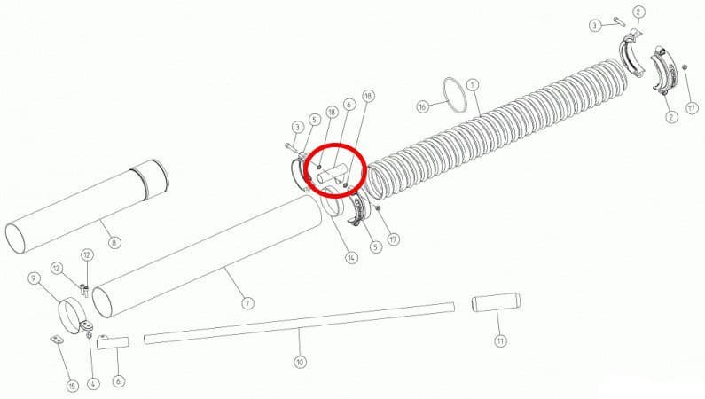 1125600 Nosač ručke gasa za Cifarelli V1200ENEU,V1200EEU,V1200PK — slika 3 od 3