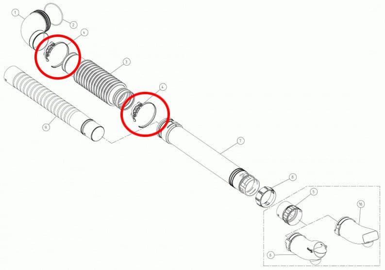 0G46800 - Opruga (šelna) plastična BL1200, BL2200 — slika 1 od 1