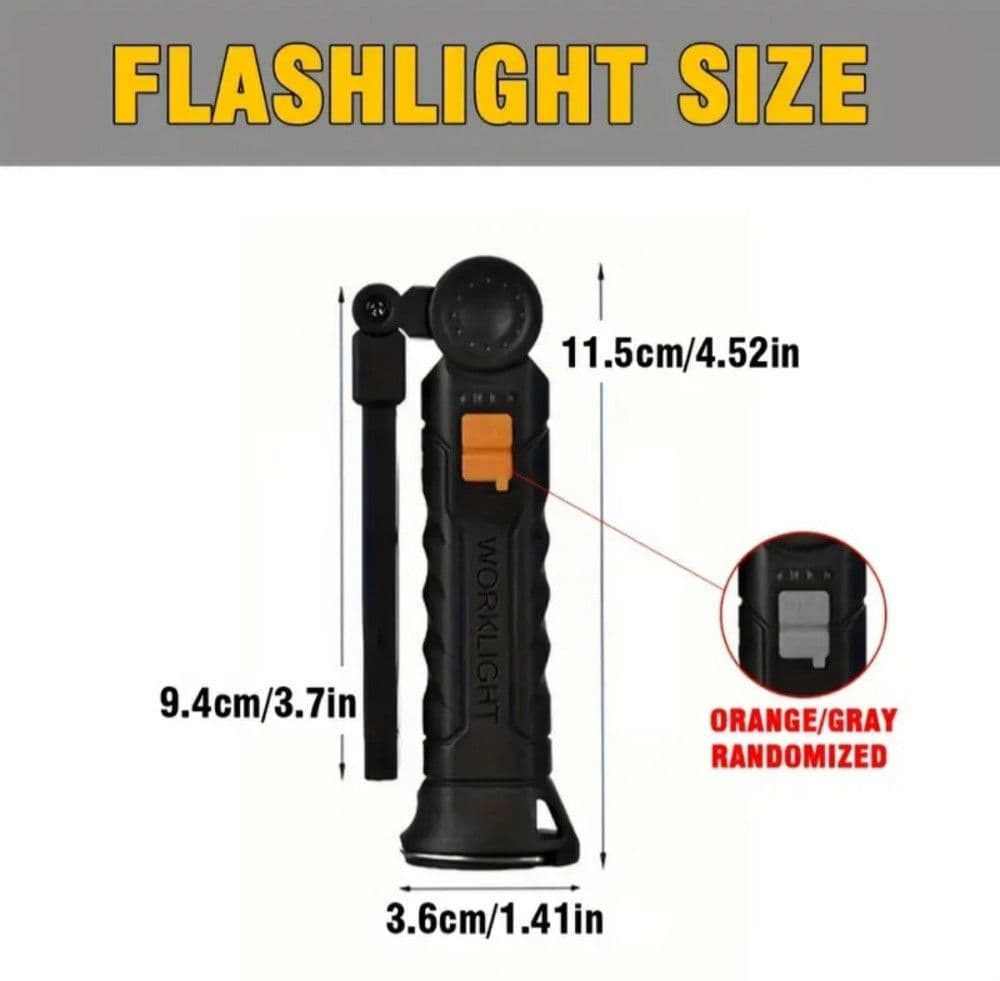 Radna punjiva LED lampa sa magnetom / Baterija / Svjetiljka — slika 6 od 6