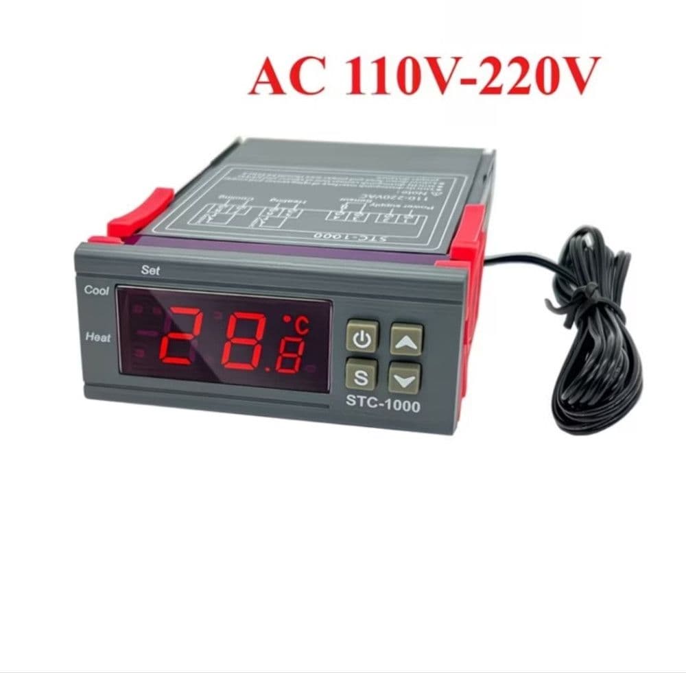 Digitalni led termostat kontroler temperature hladnjaca grijanje — slika 2 od 7