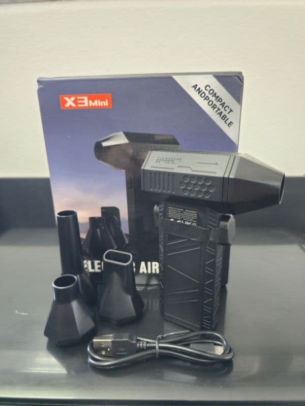 Turbo ručni ventilator JET FUN snažni bežični puhač usisivač — slika 6 od 6