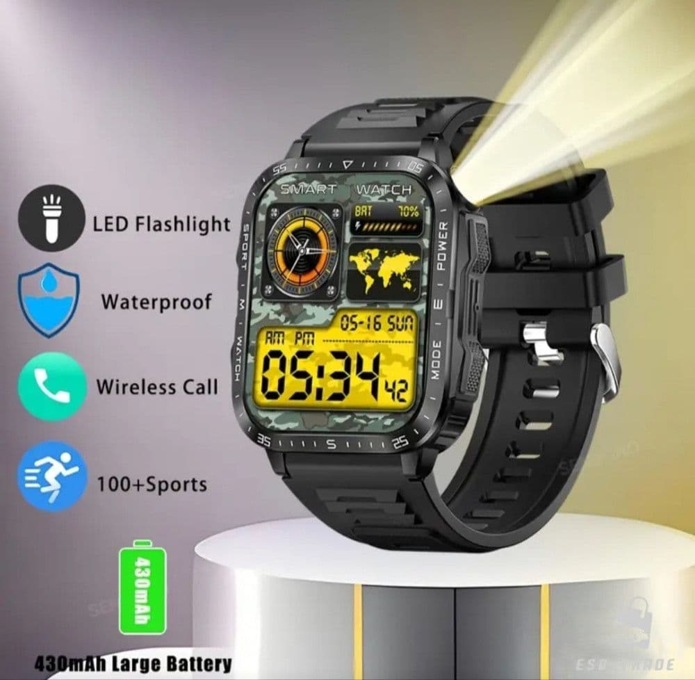 Smart Watch SENBONO Pametni Sat LED UV lampom Vodootporan 430 mAh — slika 2 od 4