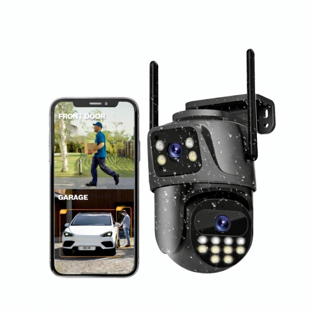 Wifi dual kamera iCsee 8MP rotirajuca video nadzor 2u1 camera — slika 1 od 13