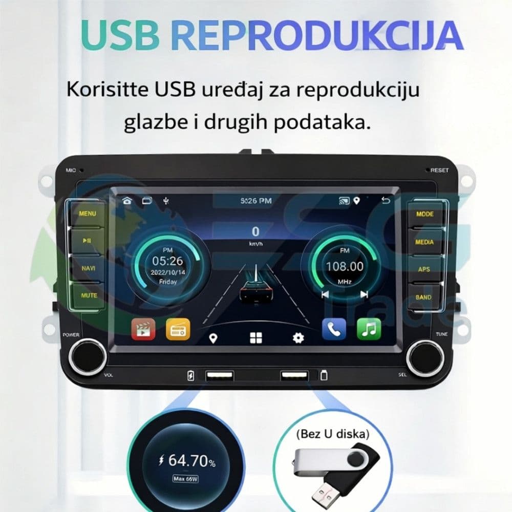 Multimedija VW SEAT SKODA radio usb navigacija — slika 6 od 7