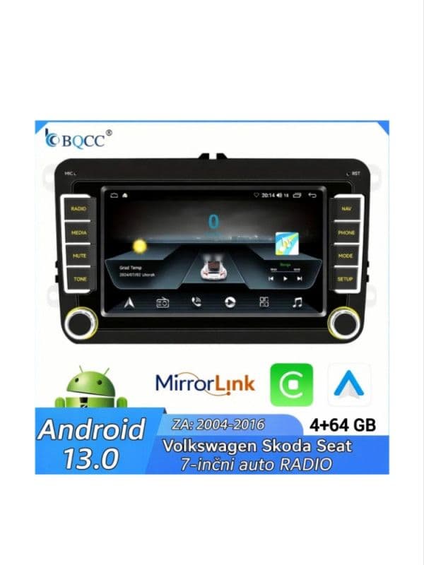 Android Multimedija 4+64GB rikverc kamera radio usb — slika 2 od 3