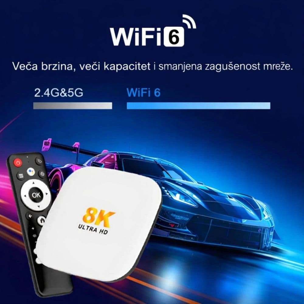 Android TV box H96 Max M2 Plus 4K 3D smart pametni 4+32 GB — slika 2 od 6