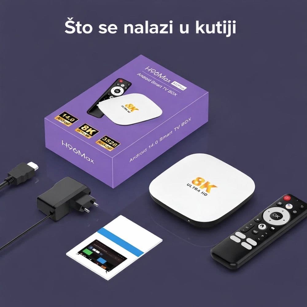 Android TV box H96 Max M2 Plus 4K 3D smart pametni 4+32 GB — slika 6 od 6