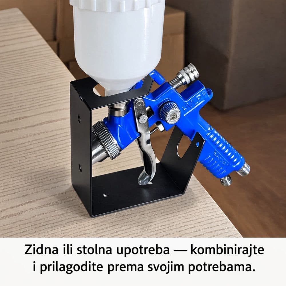 Zidni stoni nosac za spricu pistolj stalak drzac — slika 2 od 3