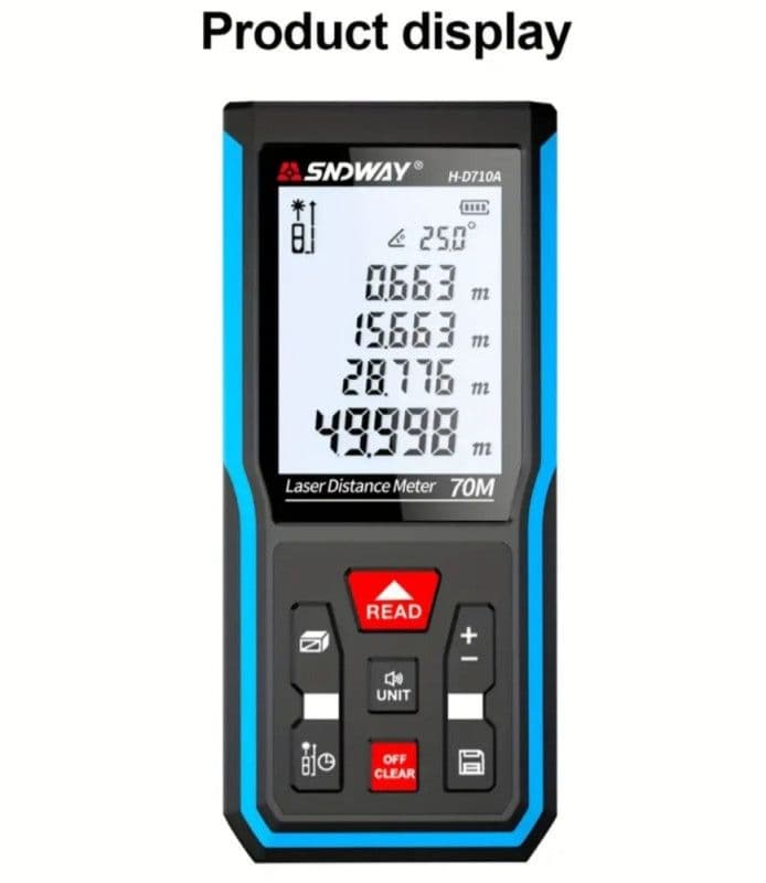 Digitalni laserski metar 120 m USB punjenje — slika 10 od 10
