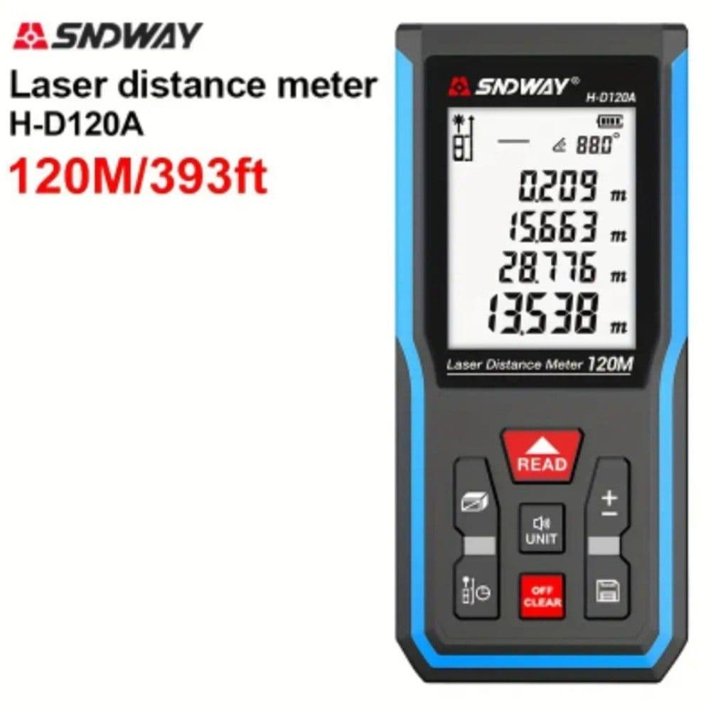 Digitalni laserski metar 120 m USB punjenje — slika 2 od 10