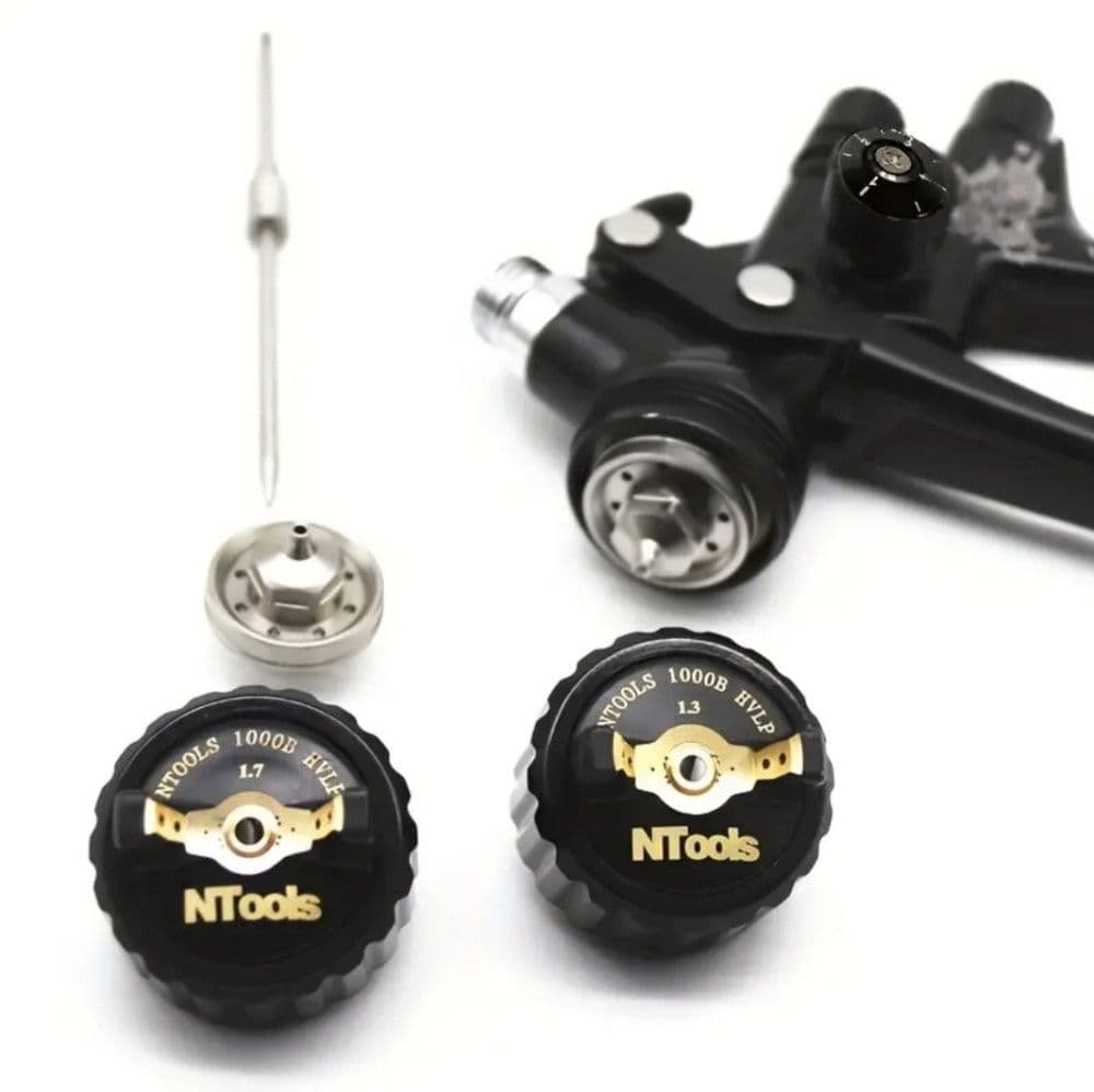 SATA JET NTools 1000B 1.3mm i 1.7mm pistolj sprica farbanje lak — slika 12 od 14