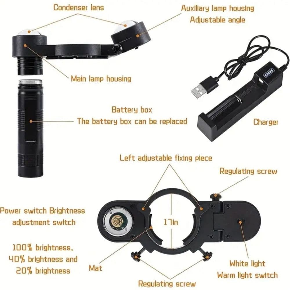 Lampa Svjetlo Sprica Pistolj Farbanje Lakiranje ugrađena baterija — slika 3 od 6