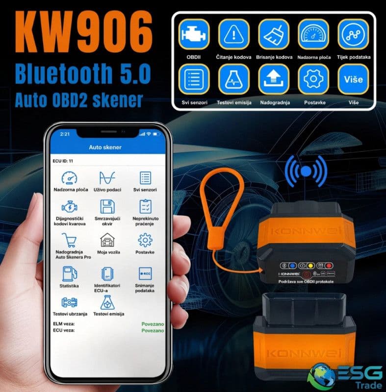 Auto dijagnostika OBD II bluetooth autodijagnostika — slika 2 od 7