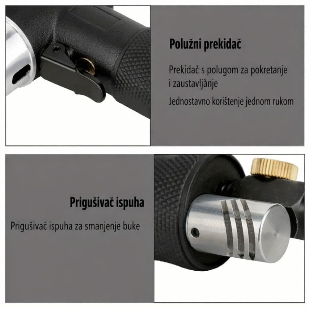 Pneumatska zracna slajfarica mini mala brusilica polirka — slika 4 od 6