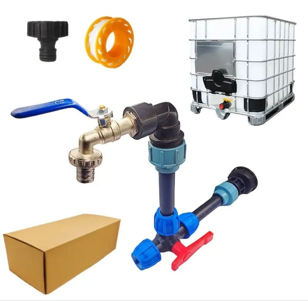Set za bacvu kacu bure kontejner ventil cesma adapter prikljucak — slika 4 od 7