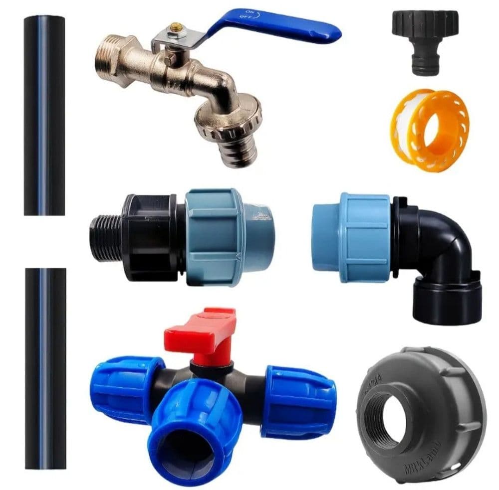Set za bacvu kacu bure kontejner ventil cesma adapter prikljucak — slika 5 od 7