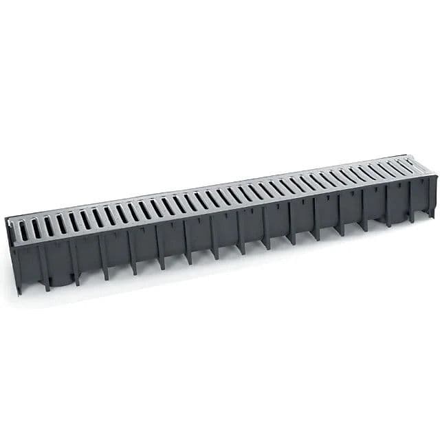 Drenažna kanalica 1000x125x100mm pocinkovana rešetka — slika 1 od 2