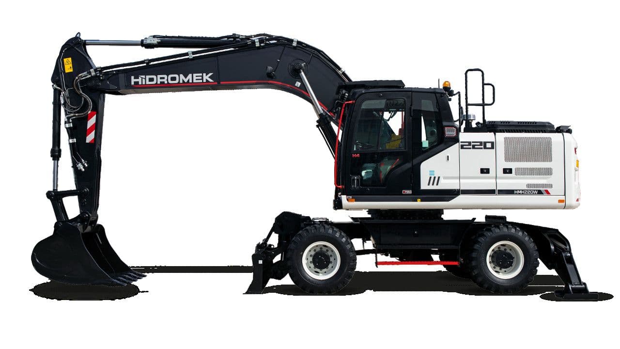Bageri na točkove - HIDROMEK: HMK 150 WR | HMK 210 W | HMK 220 W — slika 1 od 4