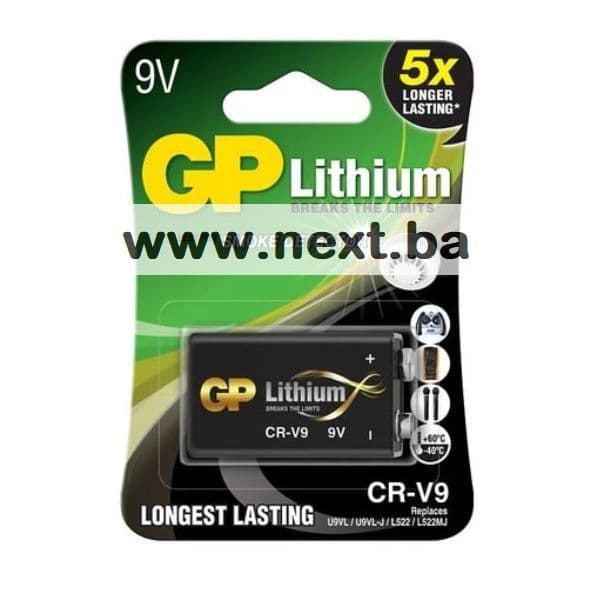 GP baterije CRV9-U1 9V Lithium pouzdanost i dugotrajnost — slika 1 od 2