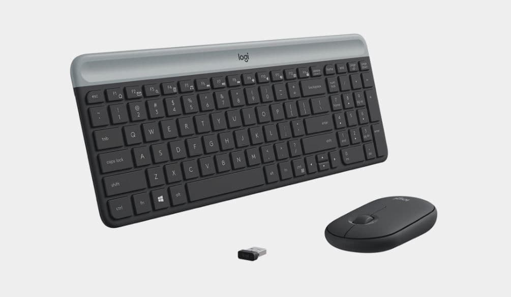 Tipkovnica + miš Logitech MK470 Slim Wireless Crna US raspored — slika 2 od 4
