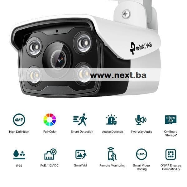 4MP Outdoor Full-Color Bullet IP Camera TP-LINK VIGI C340(4MM) — slika 1 od 9