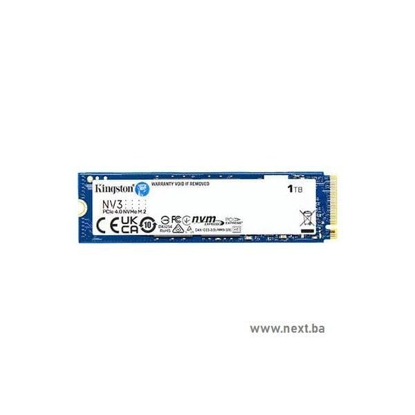 SSD 1TB Kingston NV3 PCIe M.2 2280 NVMe — slika 1 od 1