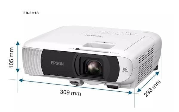 Projektor EPSON EB-FH18 WiFi FullHD 4100 lm — slika 3 od 4