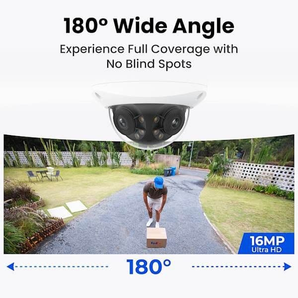 Reolink IP Kamera Duo serija P757 POE, 16MP, 180 stepeni, IK10 — slika 5 od 7