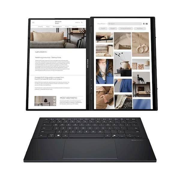Laptop ASUS ZenBook Duo UX8407AA 14.0 OLED Touch U9 32GB 2TB W11p — slika 2 od 9