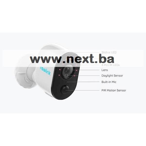 IP Kamera Reolink Argus serija B330 bijela 4MP WiFi, baterija — slika 2 od 3