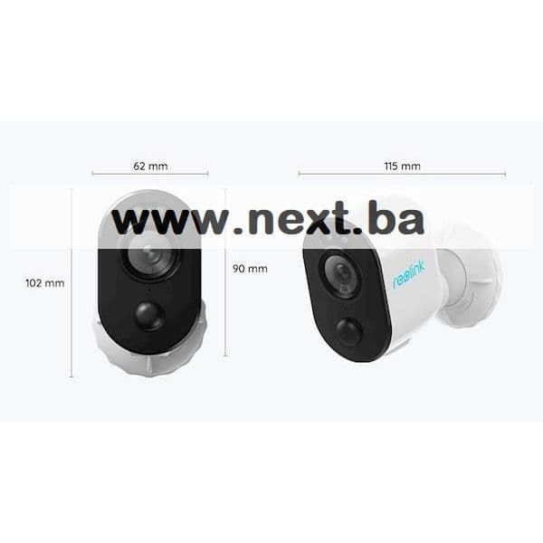 IP Kamera Reolink Argus serija B330 bijela 4MP WiFi, baterija — slika 3 od 3