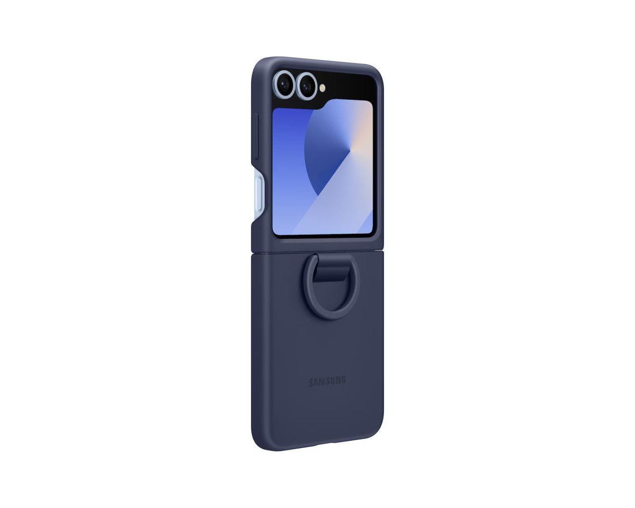 Samsung Galaxy Z Flip6 Silikonska maska Tamnoplava Original — slika 4 od 5