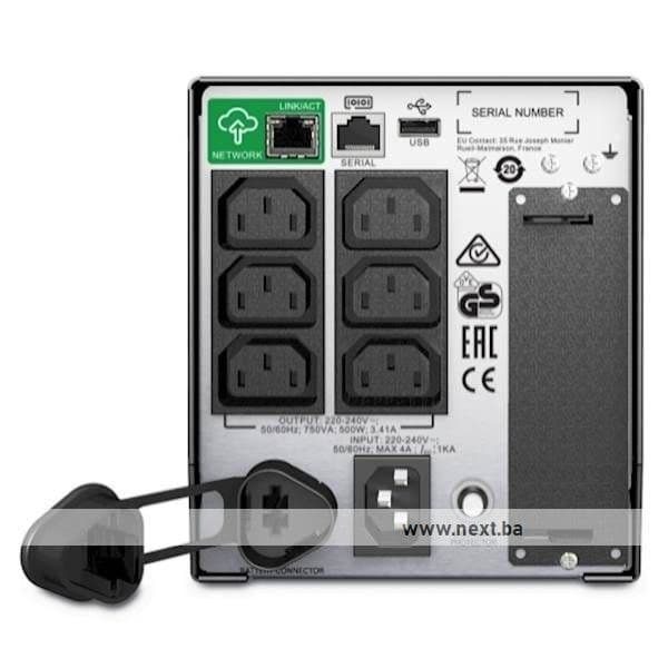UPS za kućnu elektroniku (PC, TV, Router) APC 750VA/500W — slika 2 od 2